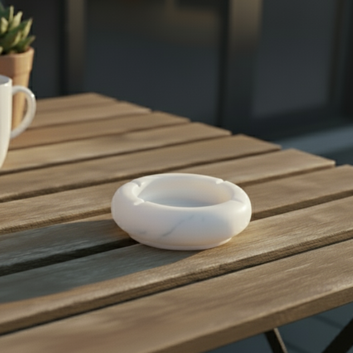 Crucible Alabaster Ashtray