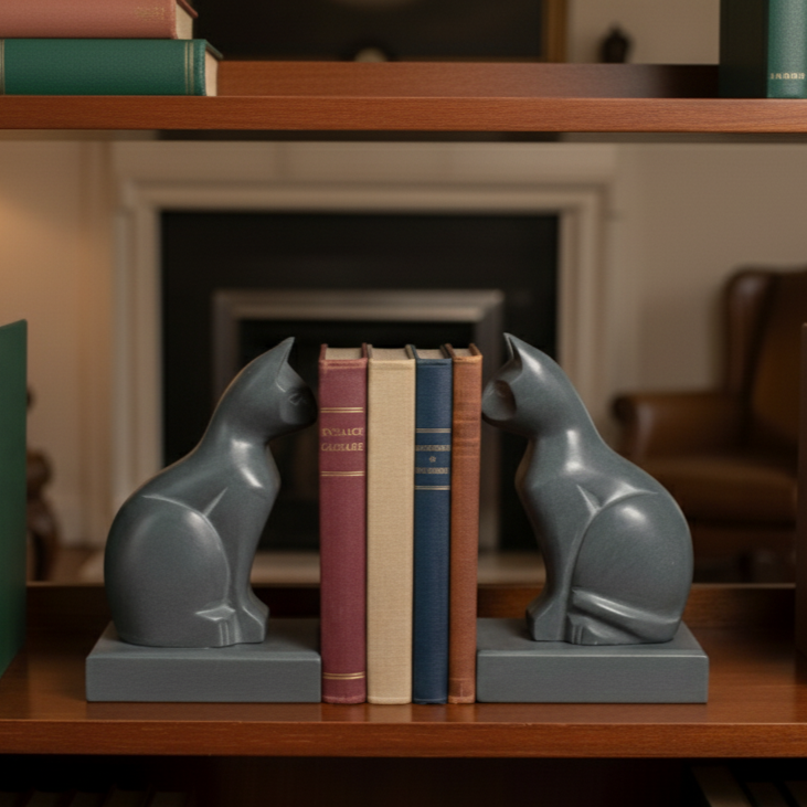 Feline Cat Bookends
