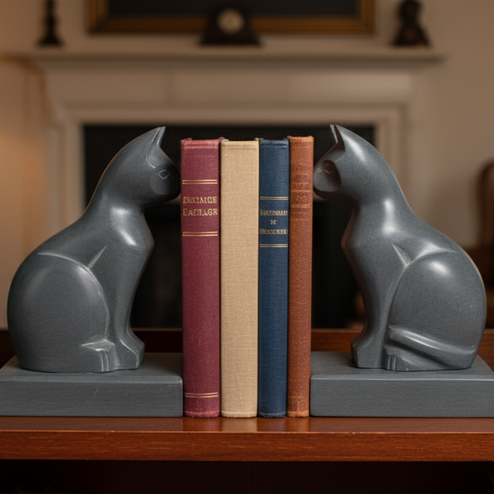Feline Cat Bookends