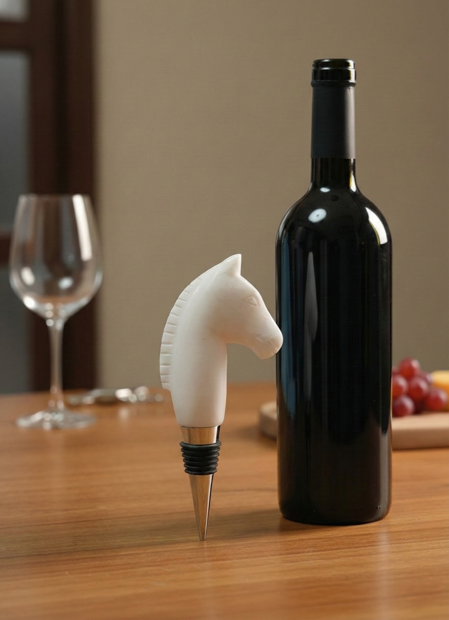Knight’s Gambit Mare Wine Bottle Stopper