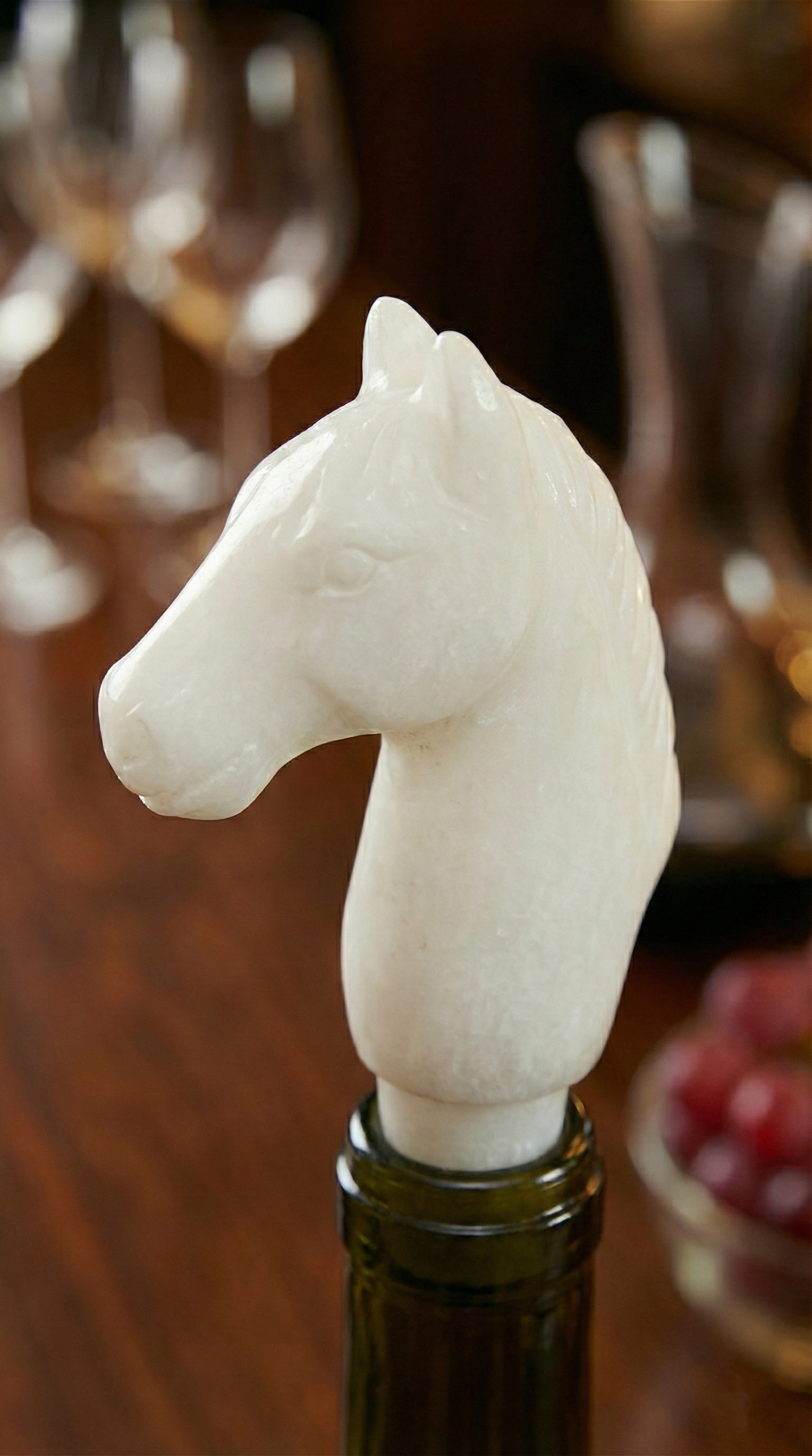 Knight’s Gambit Mare Wine Bottle Stopper