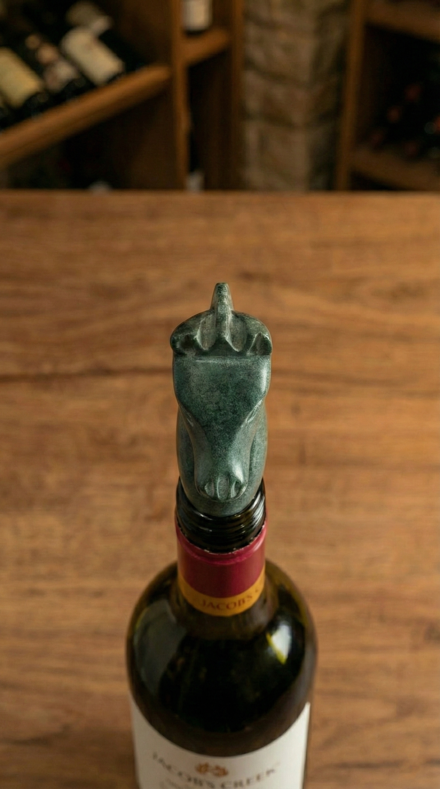 Knight’s Gambit Palewa Wine Bottle Stopper
