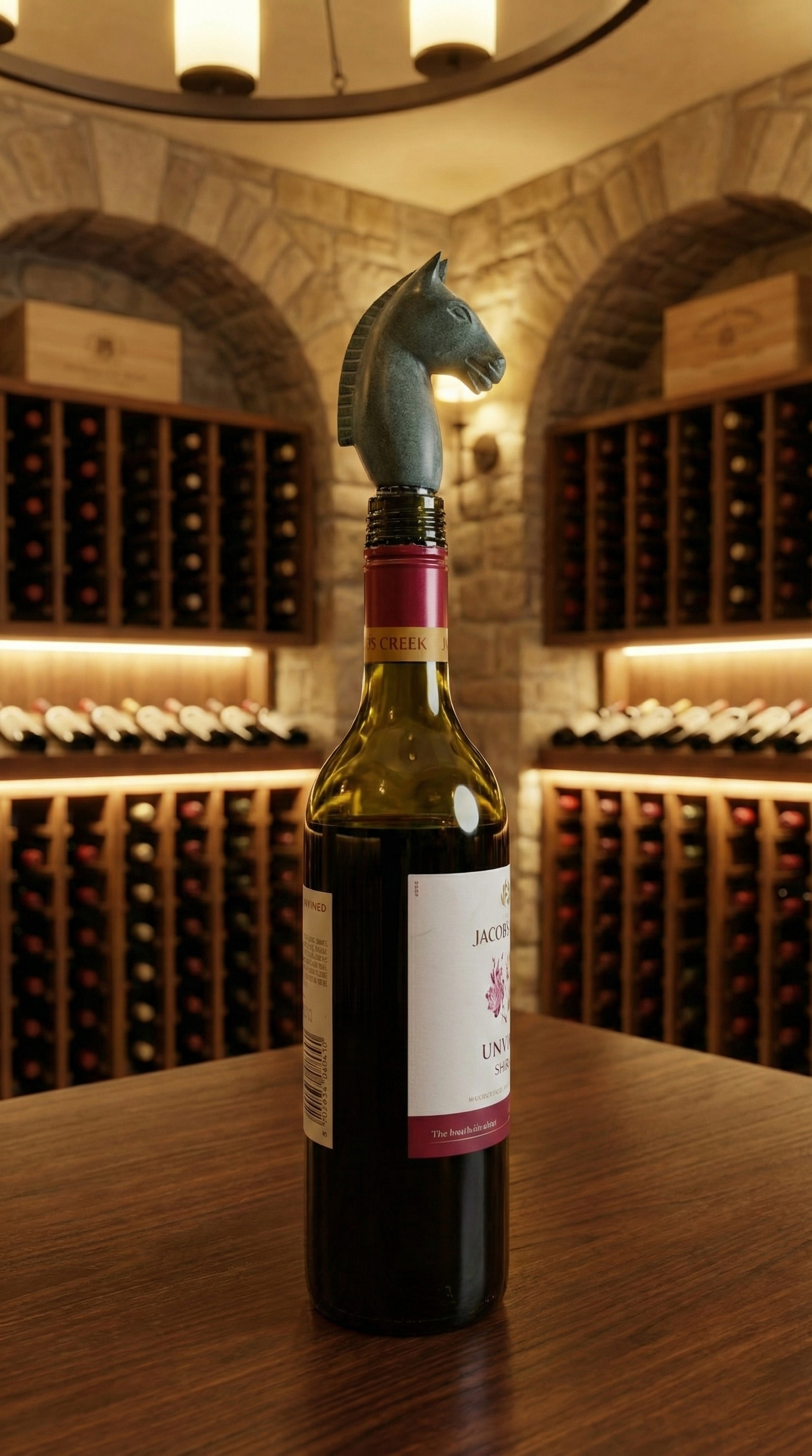 Knight’s Gambit Palewa Wine Bottle Stopper