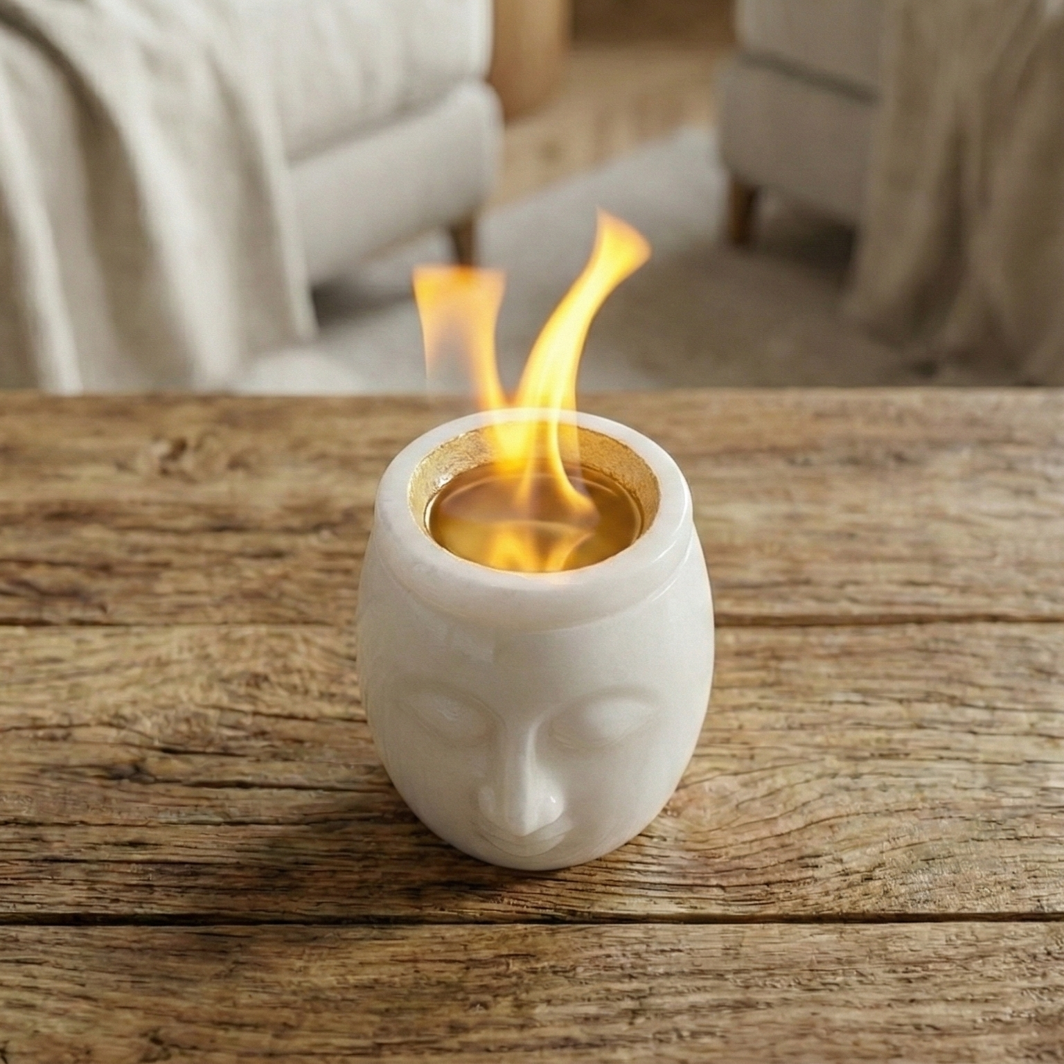 Vesper Soul Head Tabletop Fire Pit