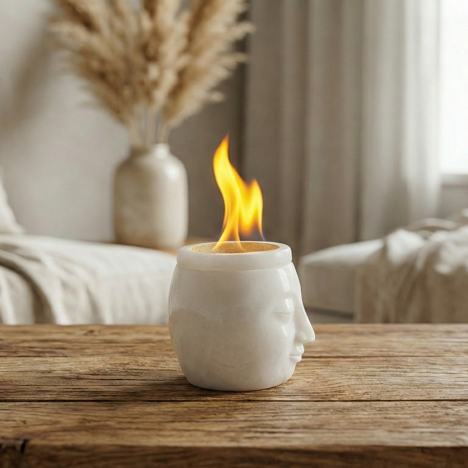 Vesper Soul Head Tabletop Fire Pit